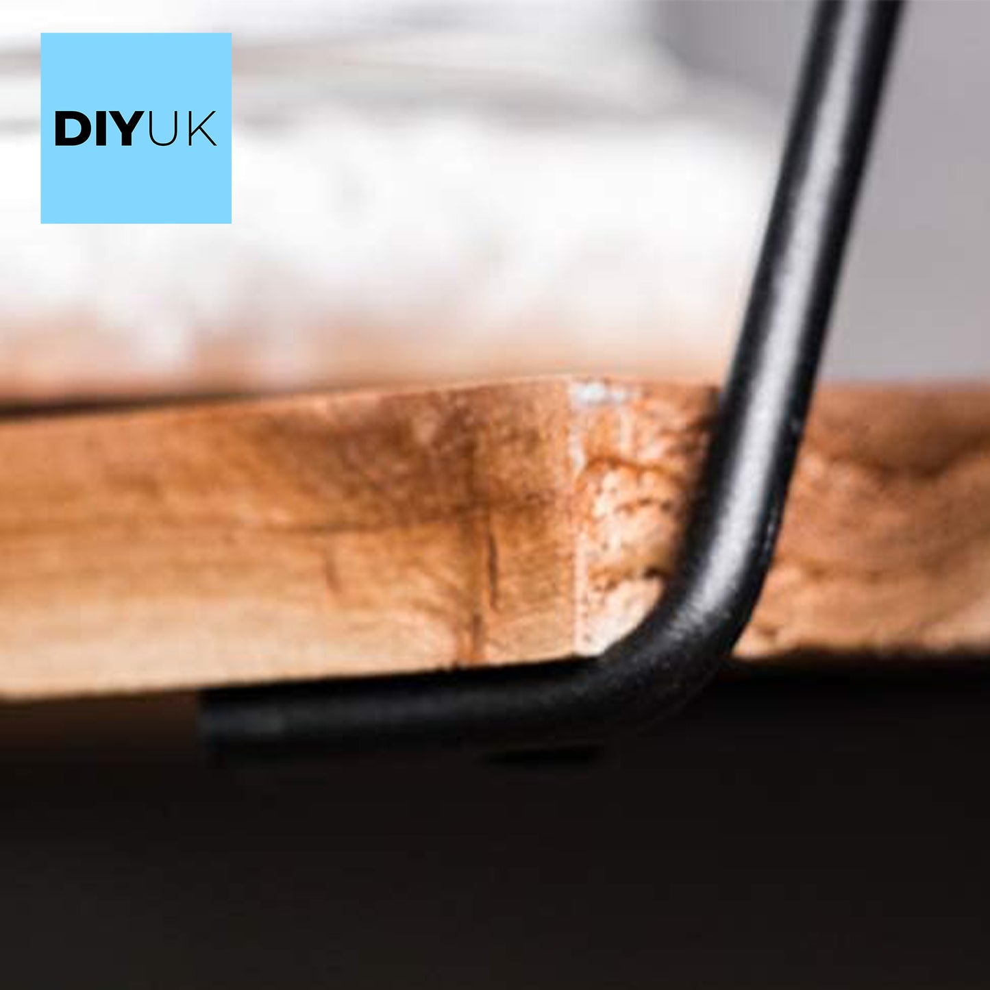 Stylish Multi Tiered Floating Wall Shelves, Pine Wood and Black Steel Frame for Decorative Display - DIYUK