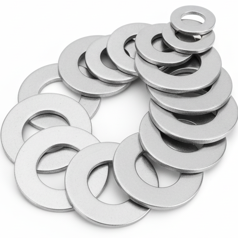 Flat Washers DIN 125 / ISO 7089 Form A - A4 (316) Marine Grade Stainless Steel - Metric Sizes M1.6 to M30 - DIYUK