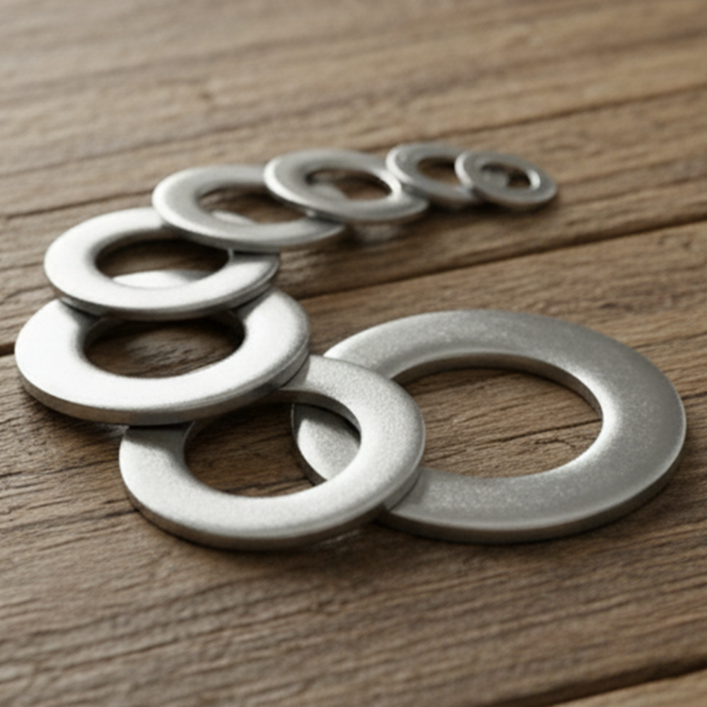 Flat Washers DIN 125 / ISO 7089 Form A - A4 (316) Marine Grade Stainless Steel - Metric Sizes M1.6 to M30 - DIYUK