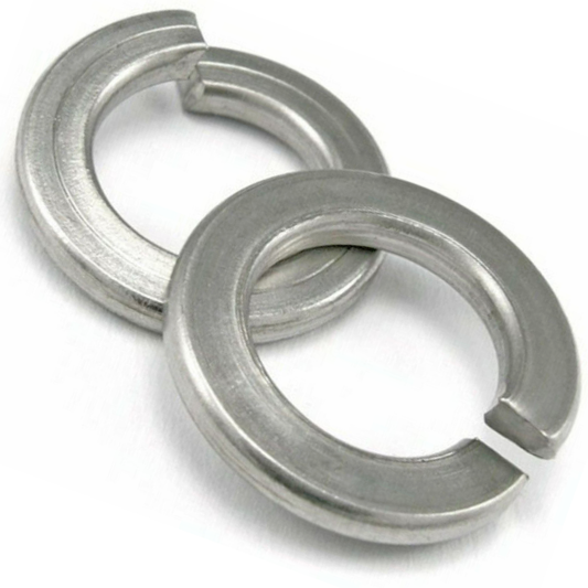 Spring Washers Rectangular Stainless Steel A2 Split Lock DIN 127