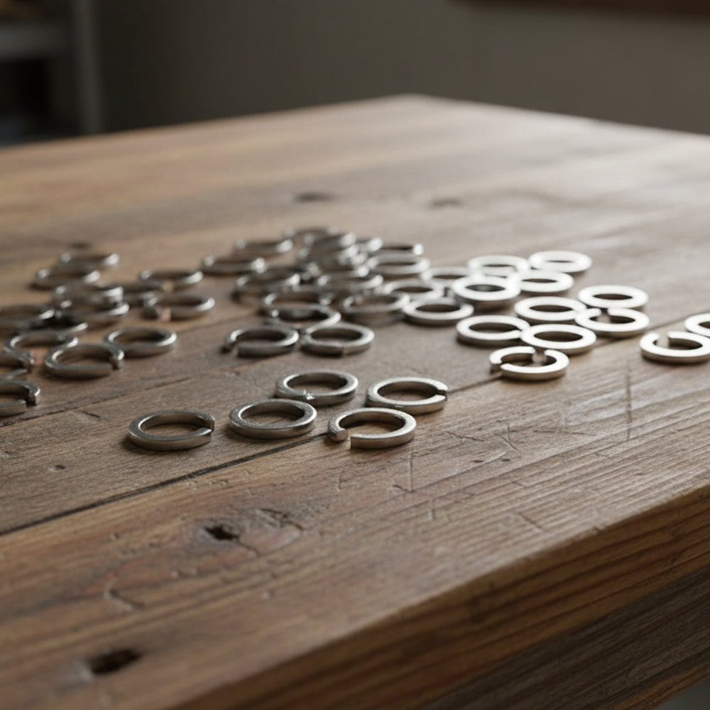 Split Lock Washers DIN 127B - Zinc Plated Spring Steel - Sizes M6 to M20 - DIYUK