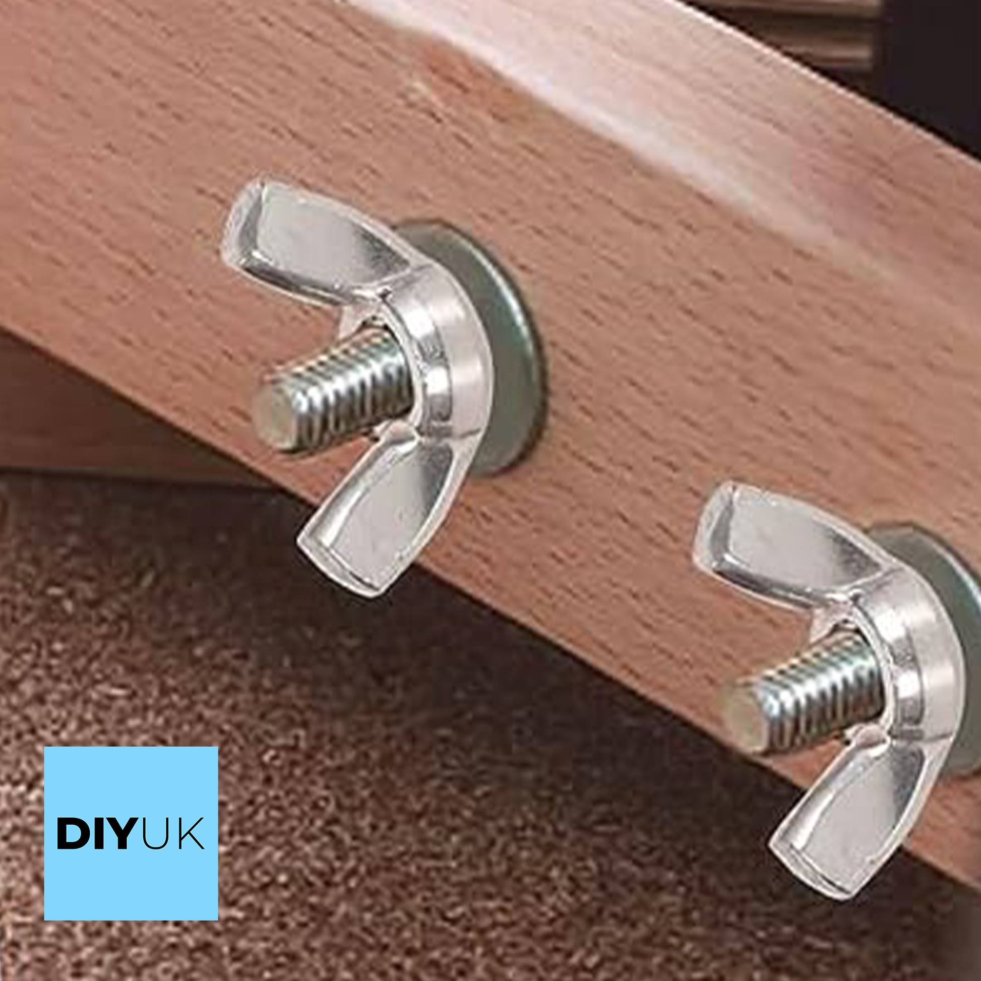 Wing Butterfly Nuts (American) Zinc Plated Steel Wingnuts DIN 315