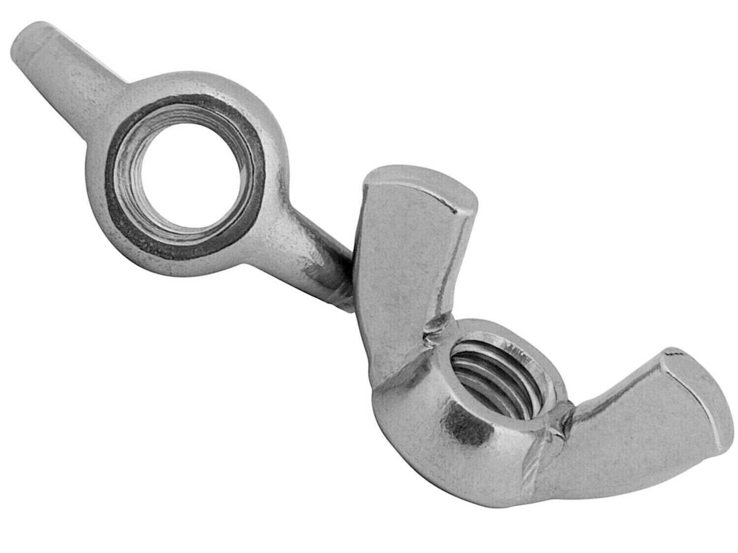 Wing Butterfly Nuts (American) Zinc Plated Steel Wingnuts DIN 315