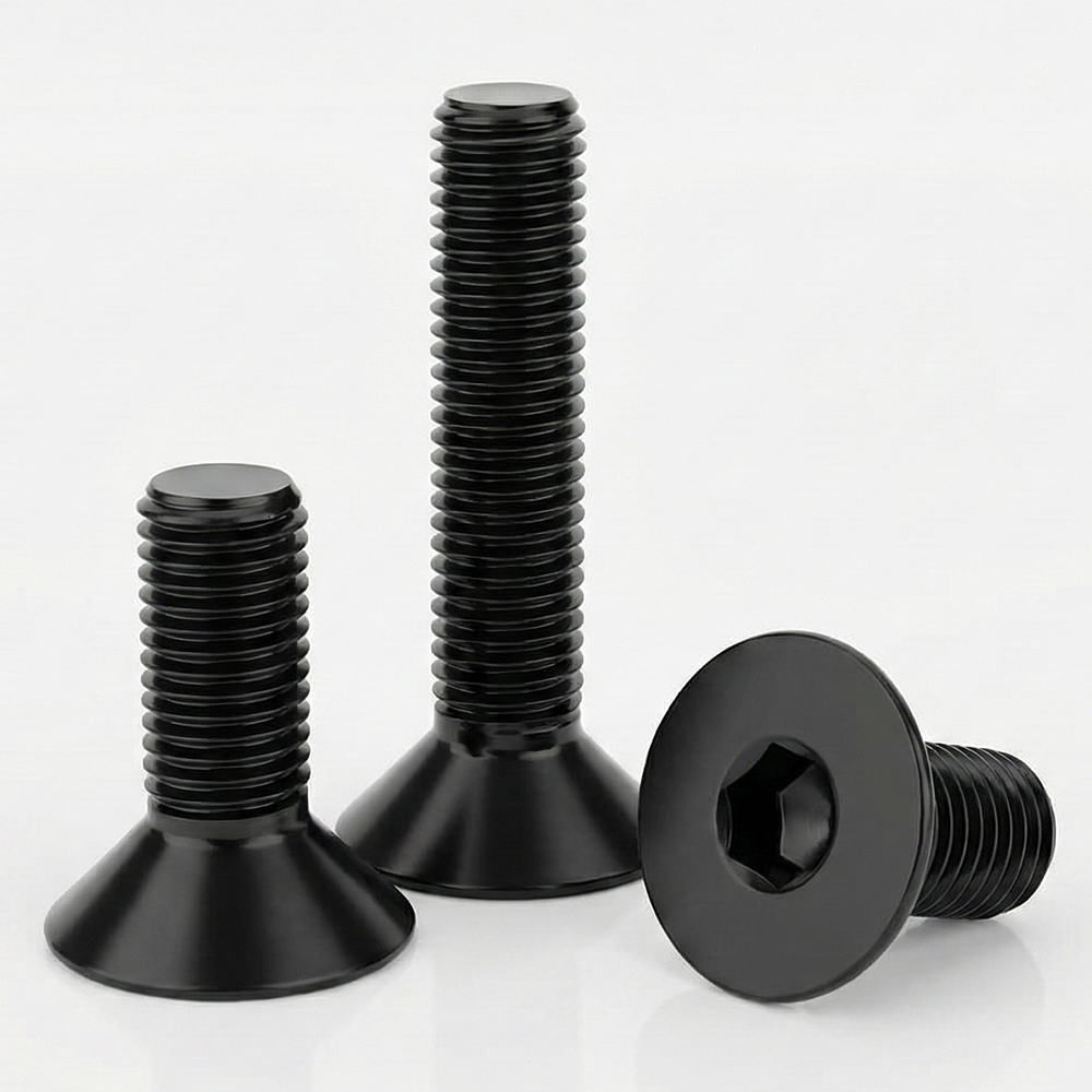 Black Oxide Hex Socket Countersunk Bolt DIN 7991 Flat Head Screw M6 M8