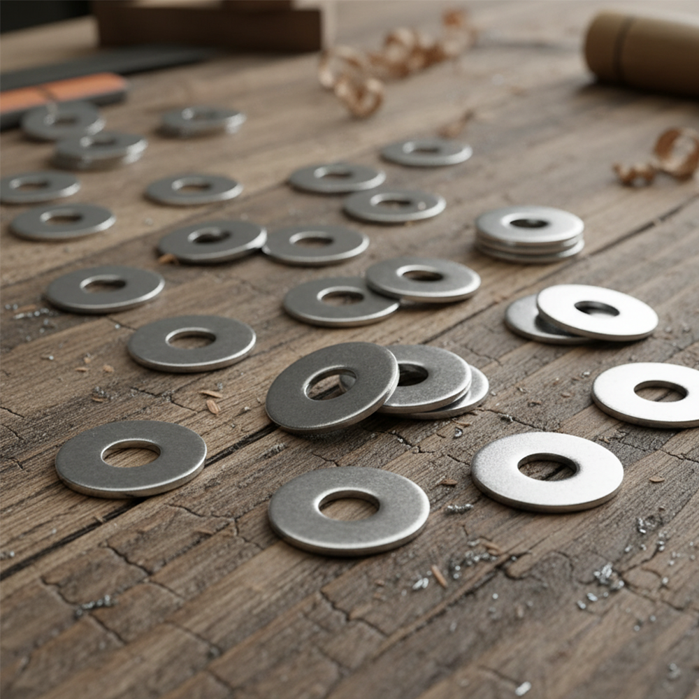 Penny Washers | Large Extra Wide Flat Repair Washers Form G | Steel with Bright Zinc Plated (BZP) Finish | DIN 9021 | Metric Sizes M4 to M30 - DIYUK