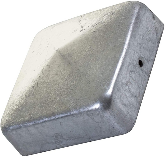 DIYUK® Fence Posts Caps 70mm x 70mm  Metal Cap Pyramid Post Covers - DIYUK