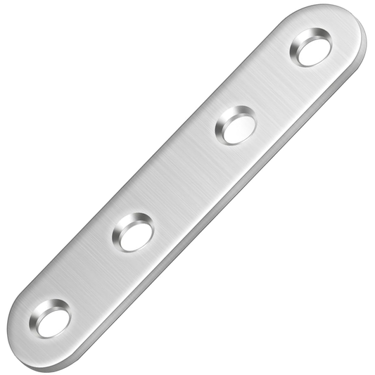 Flat Brackets For Wood, Straight Brace, Mending Plates Premium Steel Galvanised Connecting Repair Fixing - DIYUK