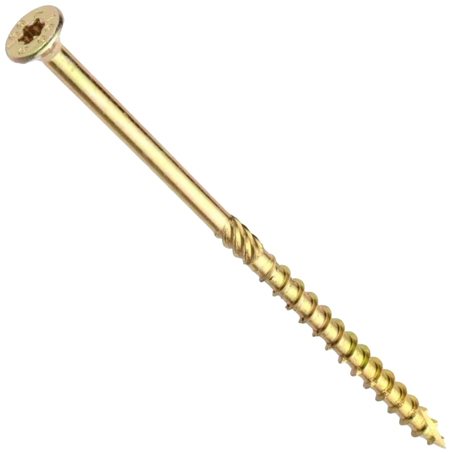 High-performance yellow passivated countersunk Torx wood screws for multi-purpose professional timber applications.