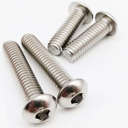 Hex Socket Button Head Bolts Screws A2 304 Stainless Steel ISO 7380 - DIYUK