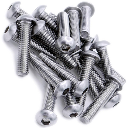 Hex Socket Button Head Bolts Screws A2 304 Stainless Steel ISO 7380 - DIYUK