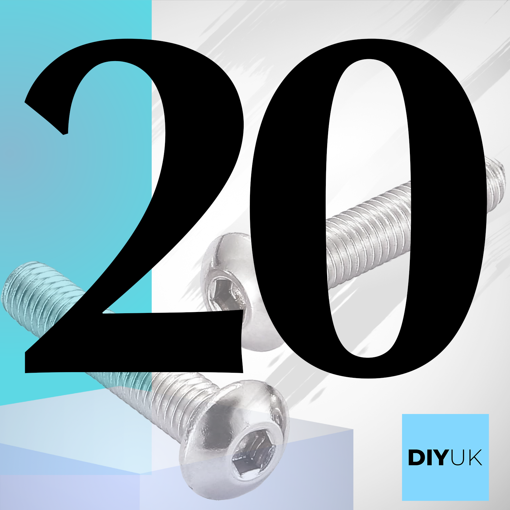 Hex Socket Button Head Bolts Screws A2 304 Stainless Steel ISO 7380 - DIYUK