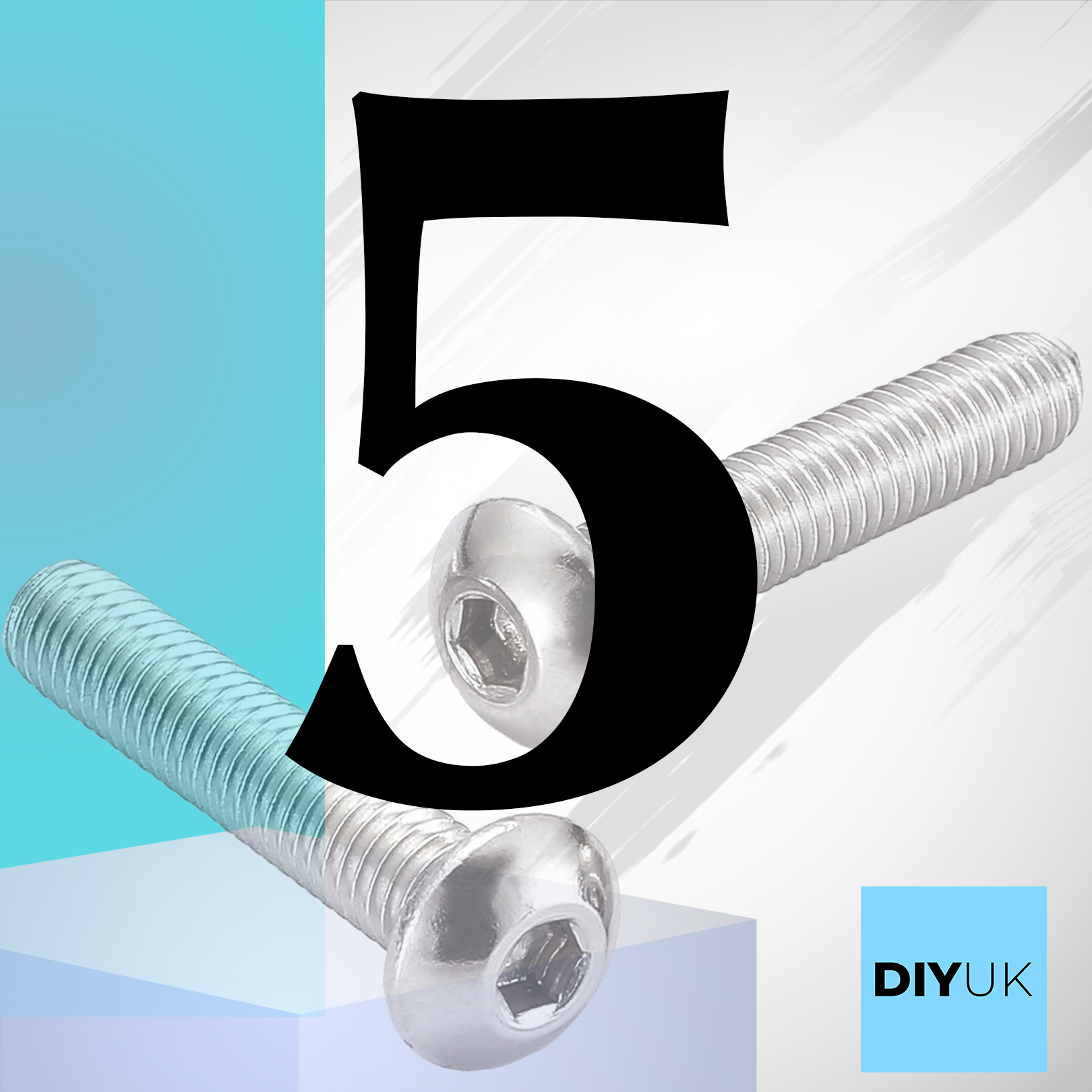 Hex Socket Button Head Bolts Screws A2 304 Stainless Steel ISO 7380 - DIYUK