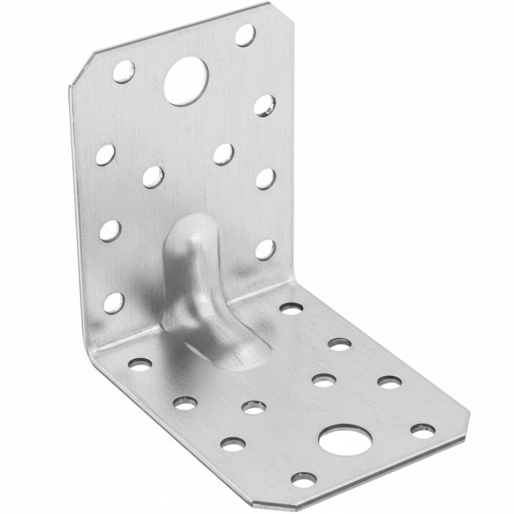 Angle Corner Brackets .0mm Galvanised Heavy Duty Steel L Braces Zinc Coated Metal Joist Sheet DIYUK