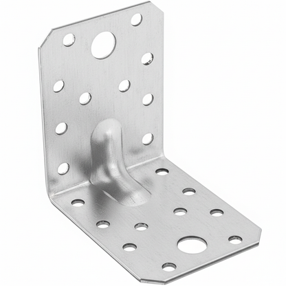 Angle Corner Brackets .0mm Galvanised Heavy Duty Steel L Braces Zinc Coated Metal Joist Sheet DIYUK