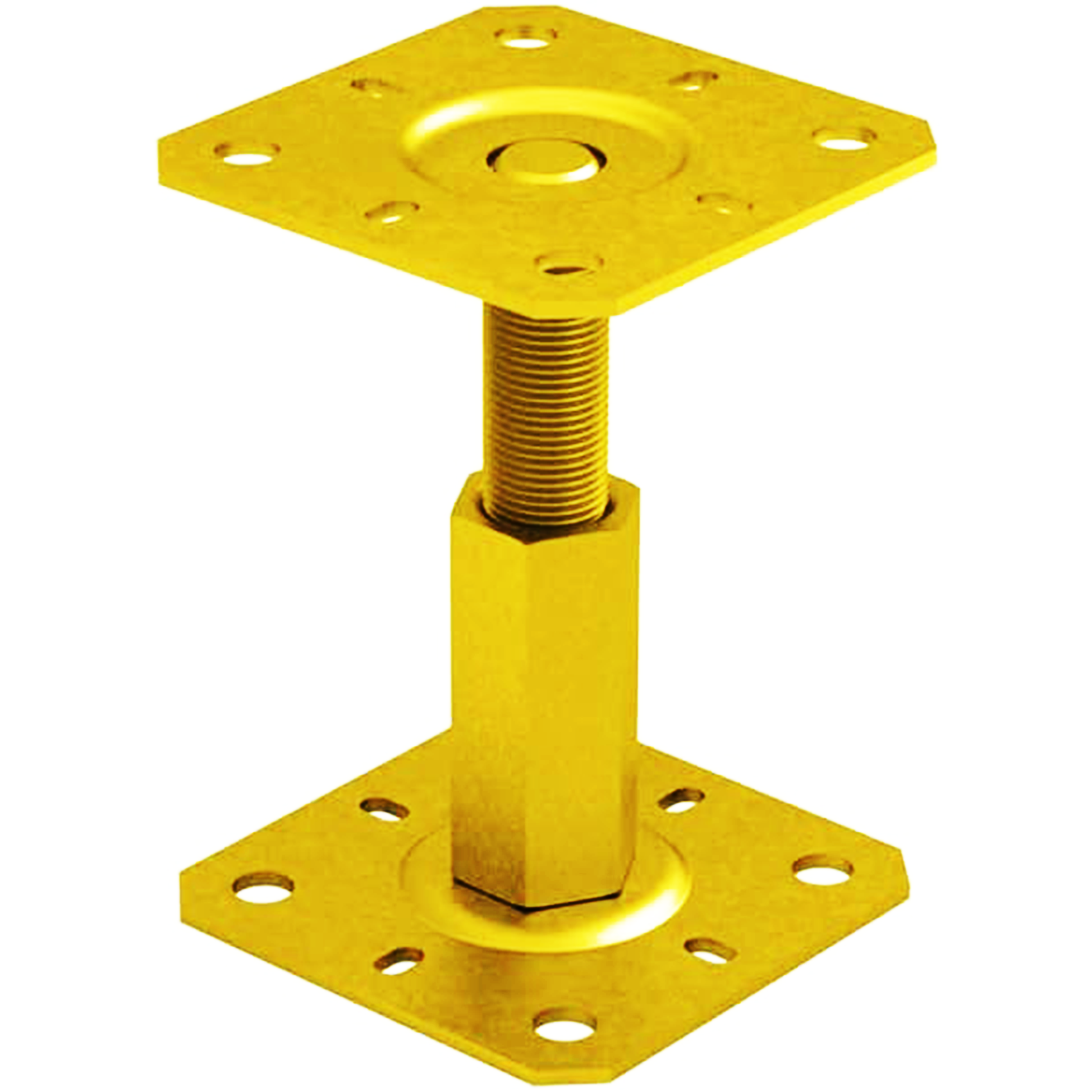 Fence Post Support Adjustable 100-150mm Repair Bracket Metal Bolt Down Heavy