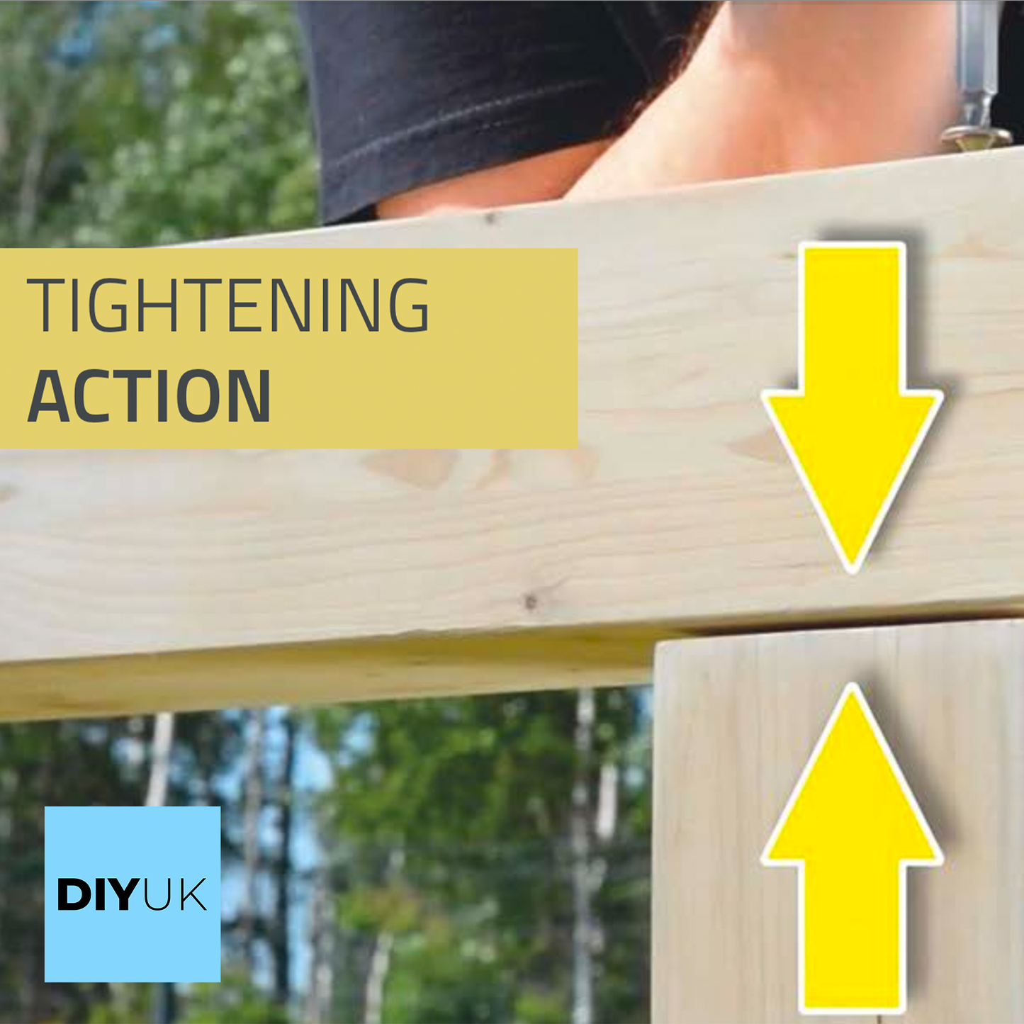 Torx Yellow Wood Screws Countersunk High Performance Multi-Purpose TX Screw