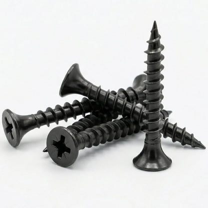 10x Heavy Duty Angle Brackets 40x40mm (60mm Wide) & 50x Black Screws - Repair Kit - DIYUK