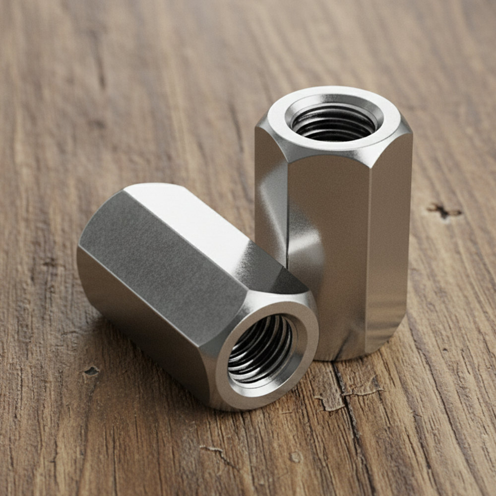 Hex Coupling Nut - Threaded Rod Connector Studding Extension DIN 6334 - BZP Steel - DIYUK