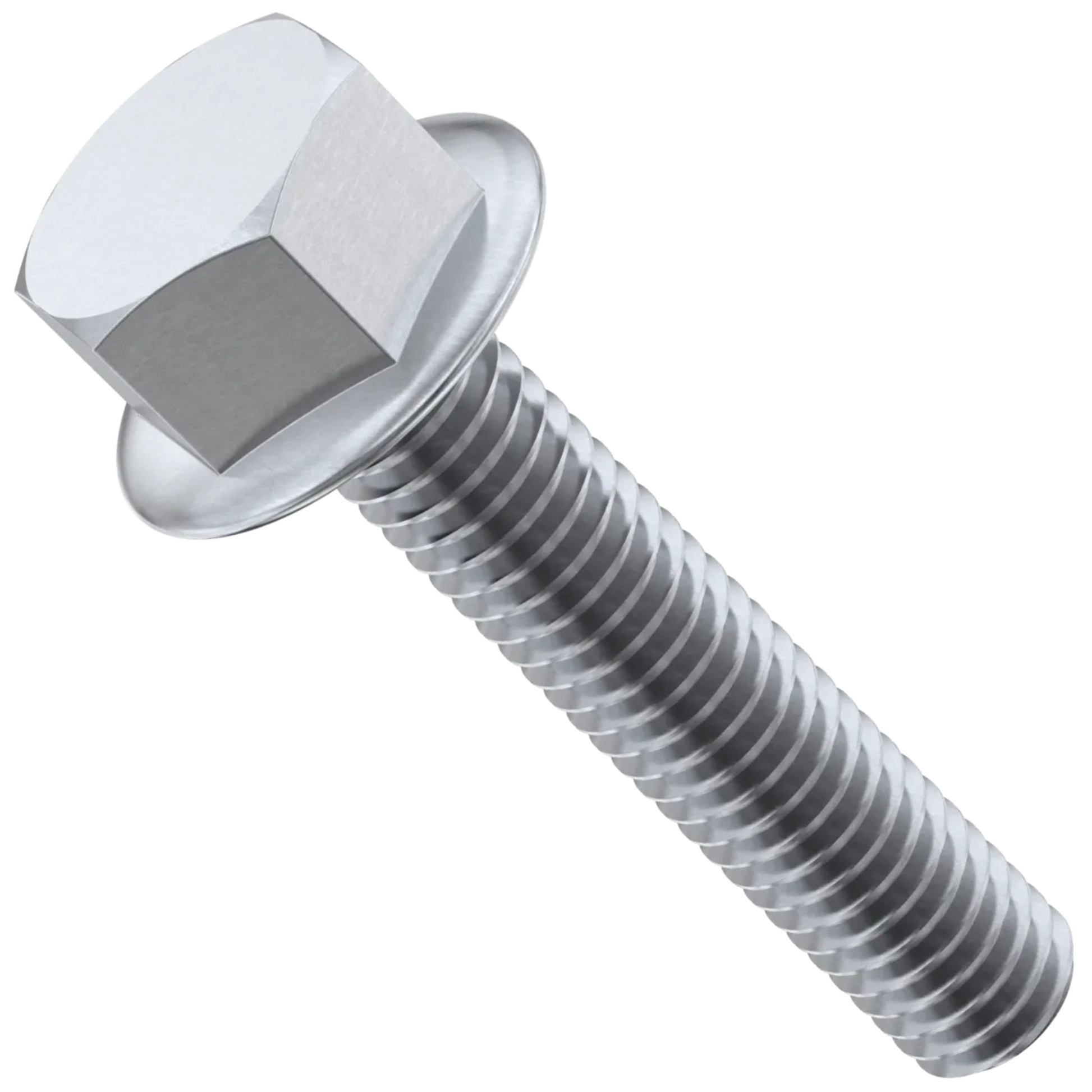 Flanged Hex Head Bolts Stainless Steel Flange Bolt Fully Threaded Hexagon A2 DIN 6921 - DIYUK
