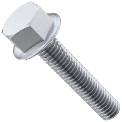 Flanged Hex Head Bolts Stainless Steel Flange Bolt Fully Threaded Hexagon A2 DIN 6921 - DIYUK