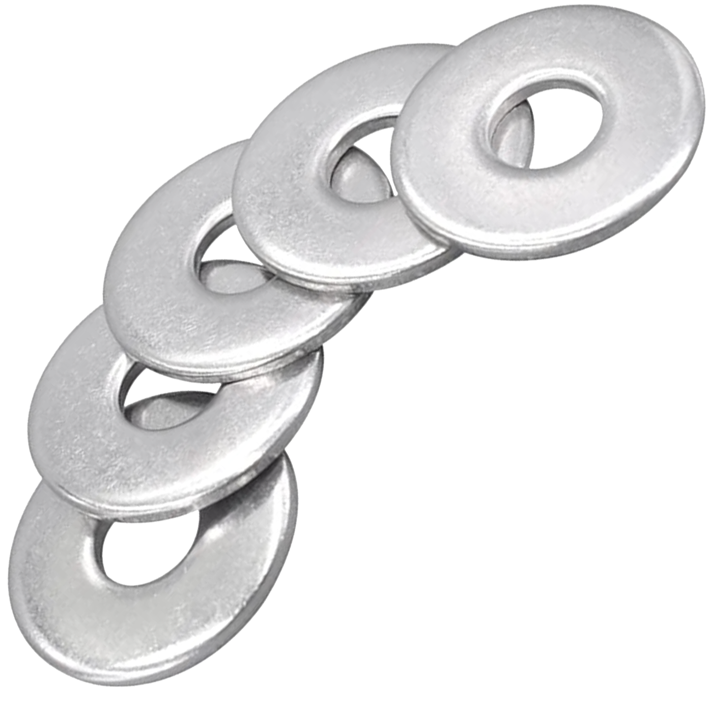 Penny Washers A2 Stainless Steel - Large Flat Mudguard Repair Fender Washers DIN 9021 - DIYUK