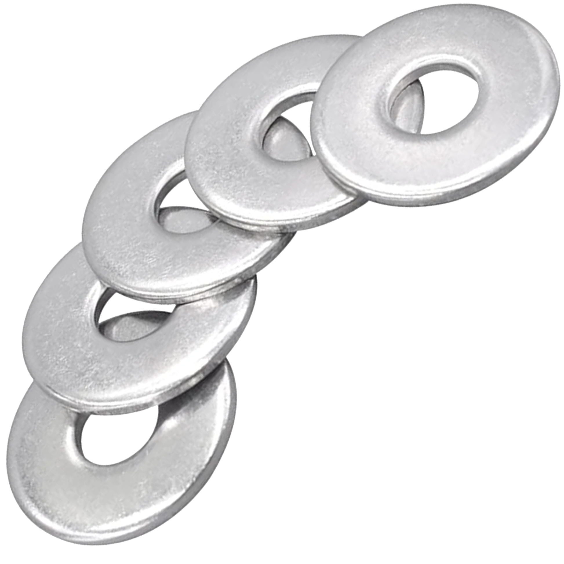 Penny Washers A2 Stainless Steel - Large Flat Mudguard Repair Fender Washers DIN 9021 - DIYUK