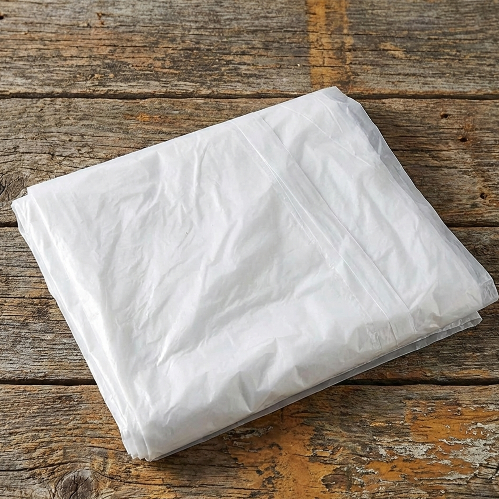 Large Polythene Dust Sheet 4m x 5m Plastic Decorating Cover Painting Waterproof - DIYUK