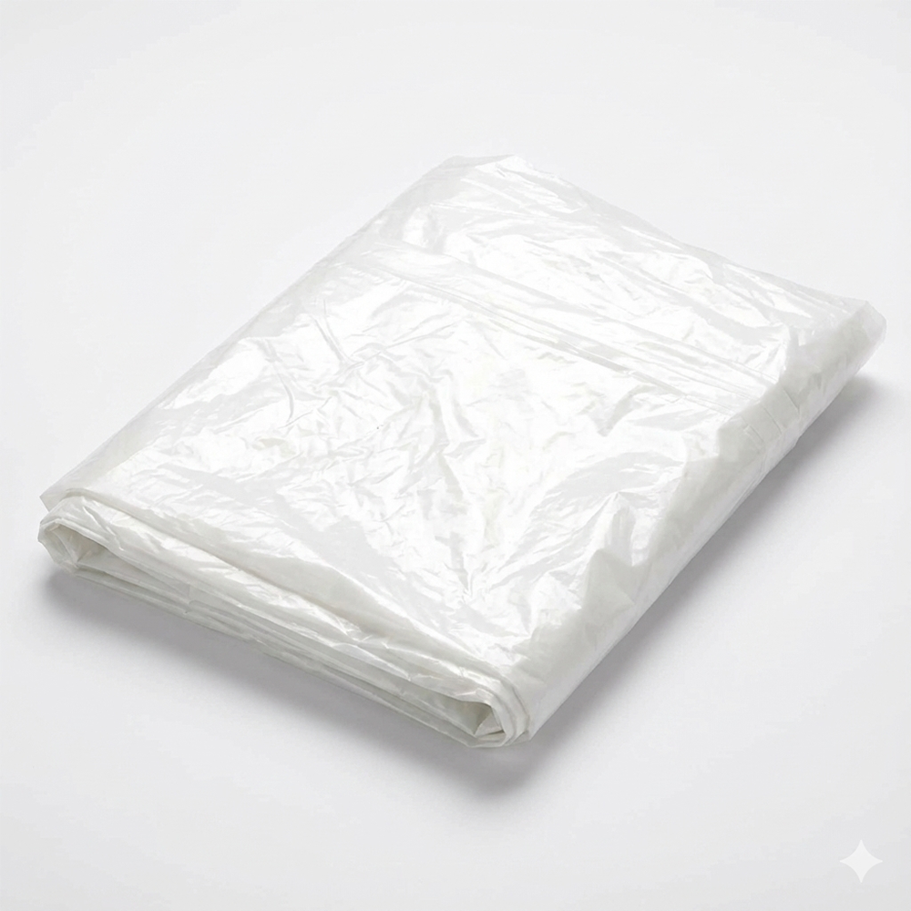 Large Polythene Dust Sheet 4m x 5m Plastic Decorating Cover Painting Waterproof - DIYUK