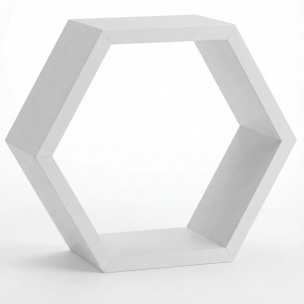 Premium Modular Hexagon Floating Shelf | 18mm Thick Heavy-Duty MDF Honeycomb Wall Display | Geometric 30cm x 26cm Shelving Unit for Lounge, Plant & Books | Made in EU - DIYUK