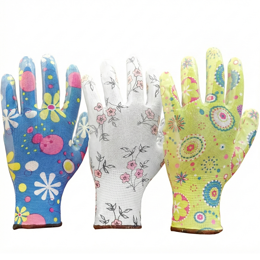 Ladies Deluxe Gardening Work Gloves (3 Pairs) Gift for Women Gardeners - DIYUK
