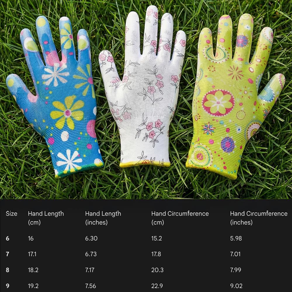Ladies Deluxe Gardening Work Gloves (3 Pairs) Gift for Women Gardeners - DIYUK