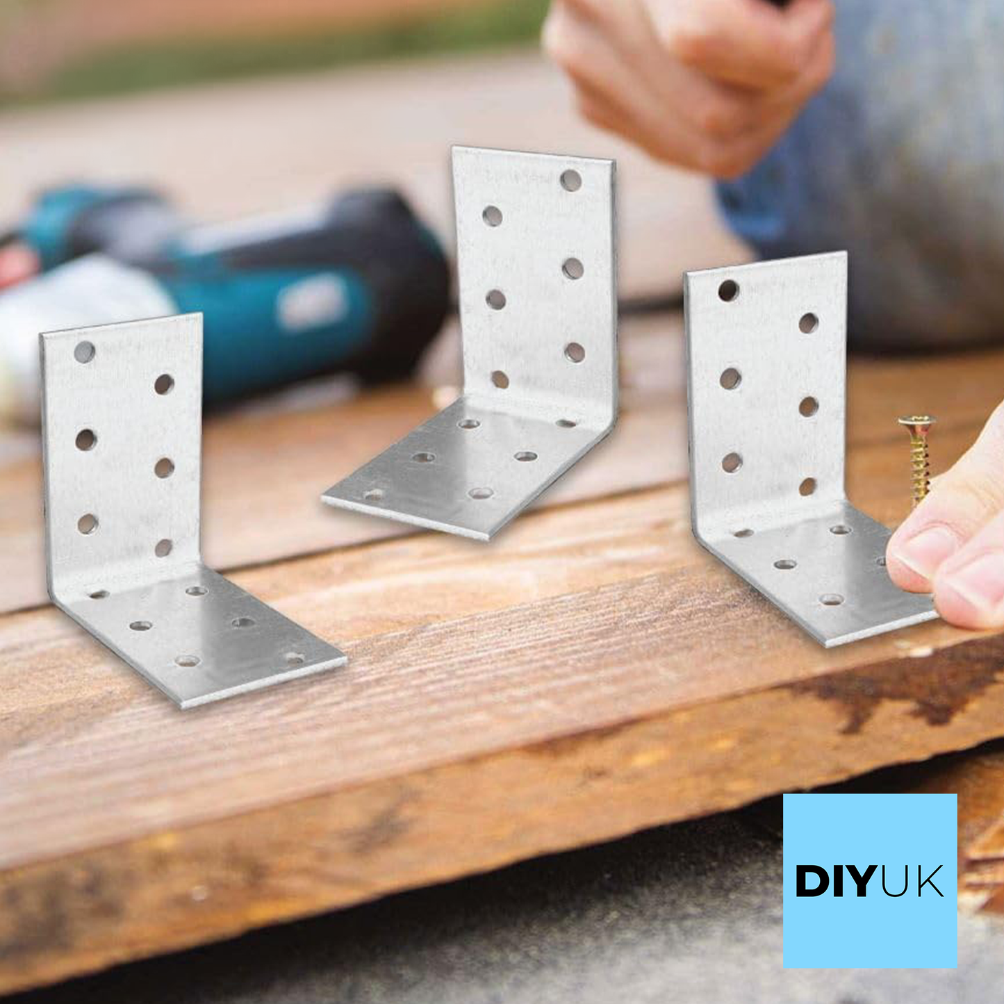 Heavy Duty Angle Brackets | 2mm Galvanised Steel L Corner Brace