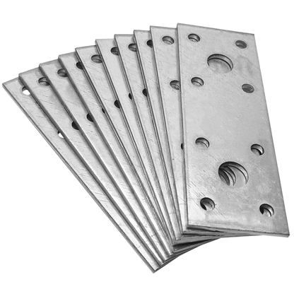 Steel Flat Metal Brackets 2.5mm Joining Mending Plates for Repairing Wood