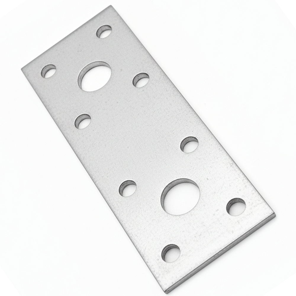 Steel Flat Metal Brackets 2.5mm Joining Mending Plates for Repairing Wood