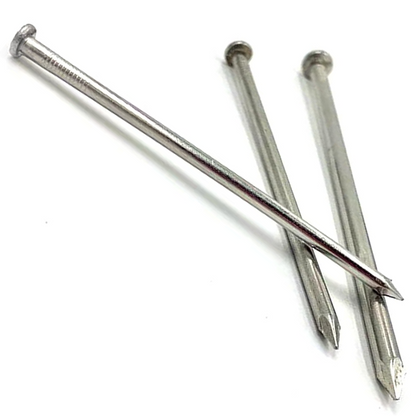 Galvanised Steel Round Head Nails | Heavy Duty Corrosion-Resistant for Outdoor - DIYUK