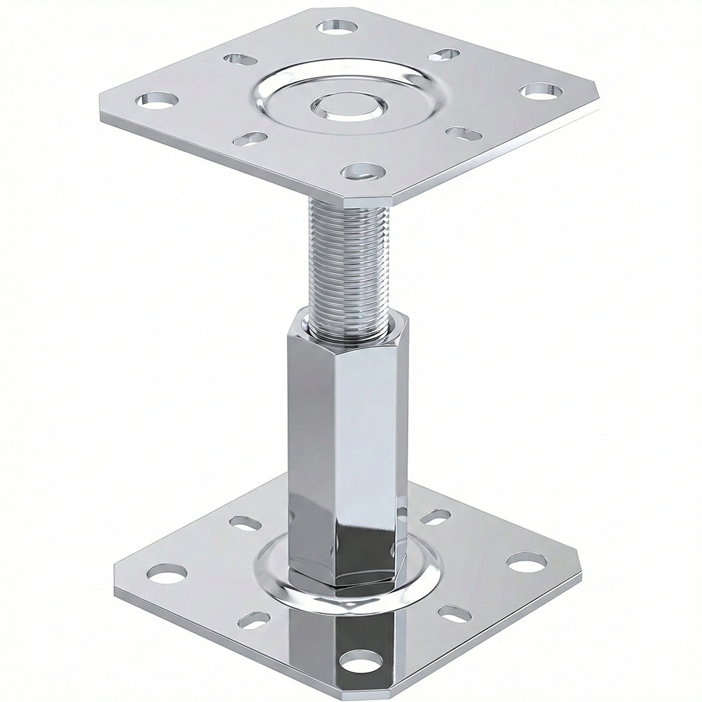 Fence Post Support Adjustable 100-150mm Repair Bracket Metal Bolt Down Heavy