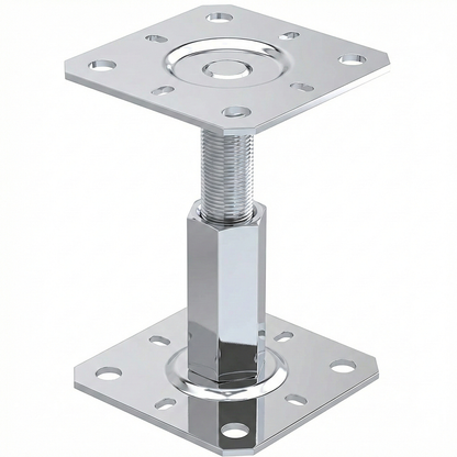 Fence Post Support Adjustable 100-150mm Repair Bracket Metal Bolt Down Heavy