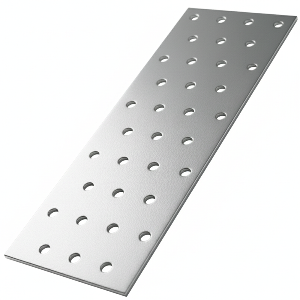 Heavy Duty Galvanised Steel Flat Mending Connecting Plate Joining Bracket