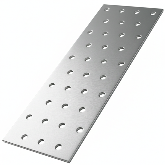 Heavy Duty Galvanised Steel Flat Mending Connecting Plate Joining Bracket