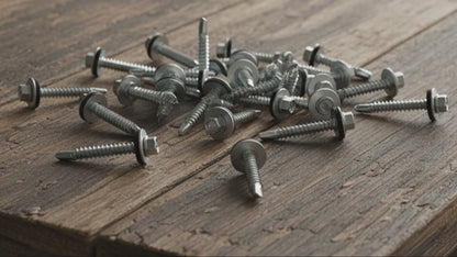 Hex Head Self Drilling Tek Screws EPDM Washer Zinc