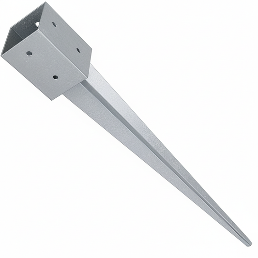 Fence Post Support Spike Holder Metal Drive In Stakes Rust Resistant Bracket - DIYUK