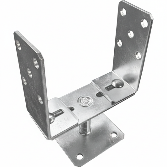 Adjustable Metal Brackets for Fence Post Repair to Concrete, Decking Support DIYUK - DIYUK