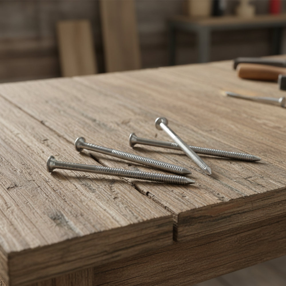 Galvanised Annular Ring Shank Nails | Bright Zinc Plated Steel for Outdoor Timber, Fencing, Decking & Roofing - DIYUK