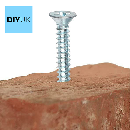 Self-Drilling Countersunk Screws Zinc Plated For Metal, Wood & PVC