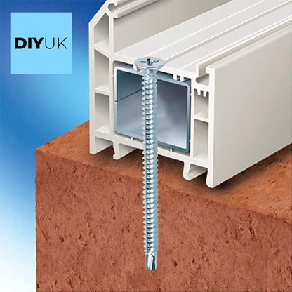 Self-Drilling Countersunk Screws Zinc Plated For Metal, Wood & PVC