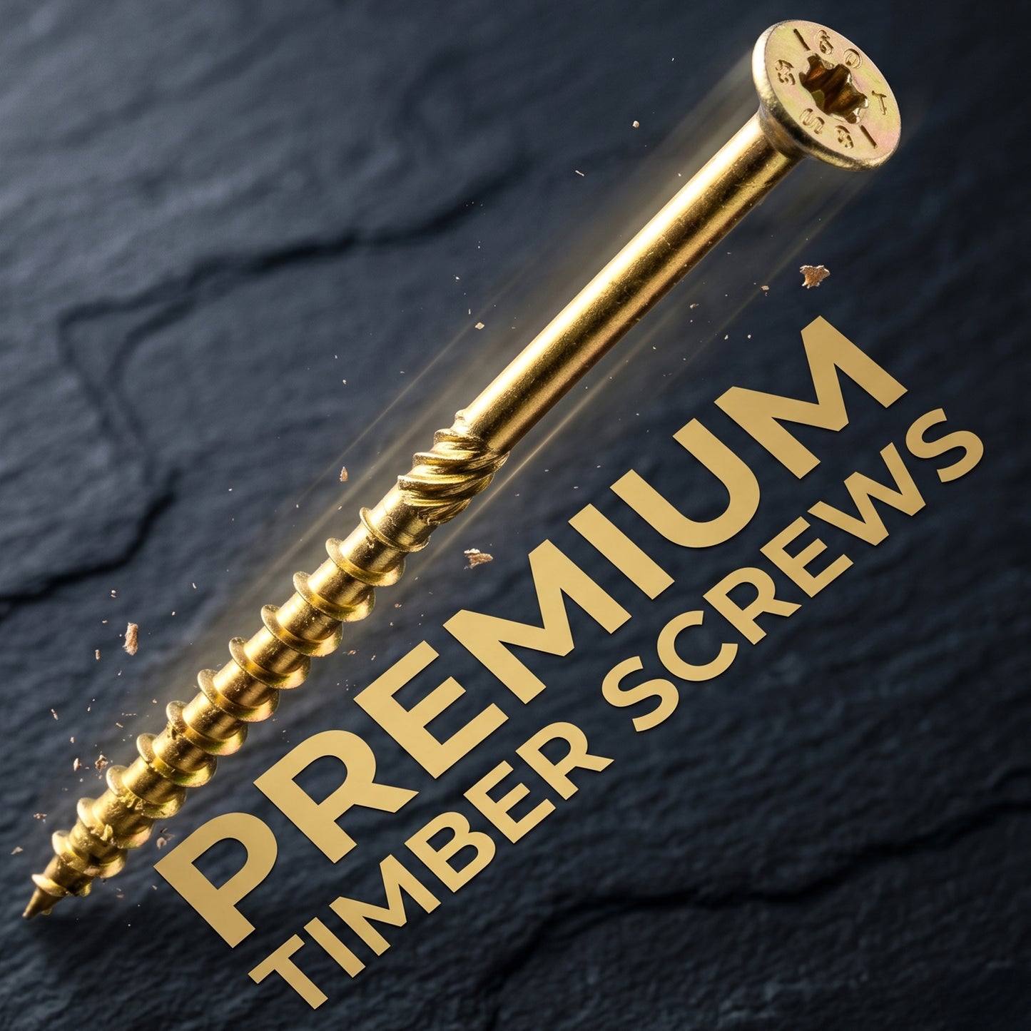 High-performance yellow passivated countersunk Torx wood screws for multi-purpose professional timber applications.