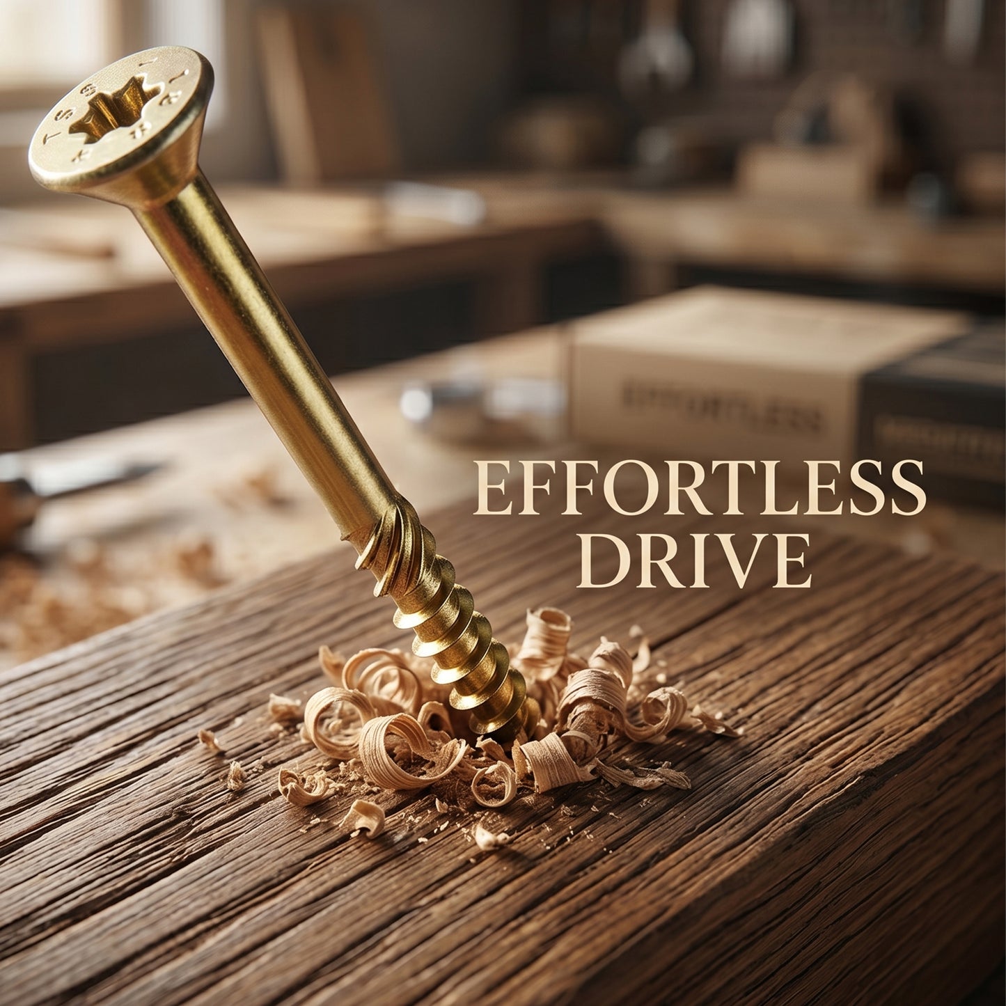 High-performance yellow passivated countersunk Torx wood screws for multi-purpose professional timber applications.