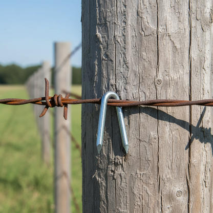 Fencing Staples Heavy-Duty | Hot-Dip Galvanised U-Nails for Wood Posts | Secure Wire Mesh, Netting & Barbed Wire - DIYUK