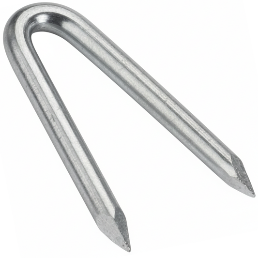 Fencing Staples Heavy-Duty | Hot-Dip Galvanised U-Nails for Wood Posts | Secure Wire Mesh, Netting & Barbed Wire - DIYUK