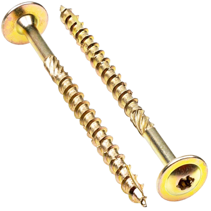 Wood Screws Wafer Head Torx Screw Self Tapping Steel Yellow Zinc Plated
